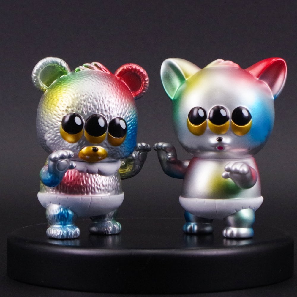ART JUNKIE ソフビシリーズ クマラ 墓場の画廊限定カラー ソフビ/ART JUNKIE アートジャンキー/ちびクマラ/シルバー|墓場