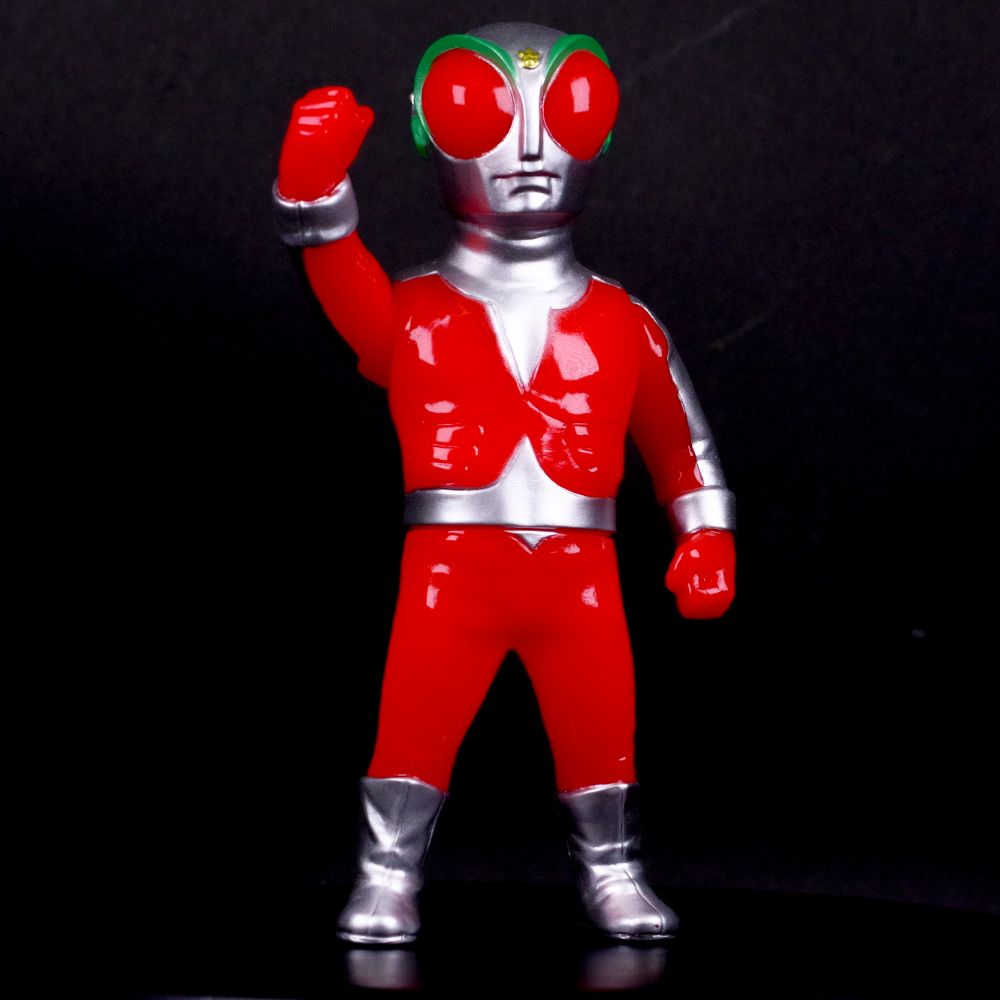 ソフビ/MAX TOY マックストイ/ファイヤーマン/蛍光レッド｜墓場の画廊