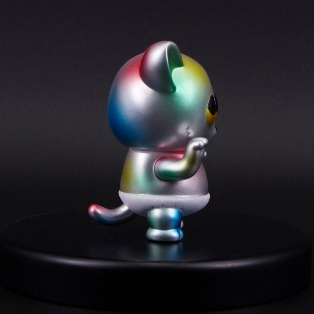 ソフビ/ART JUNKIE アートジャンキー/ちびカームキャット/シルバー