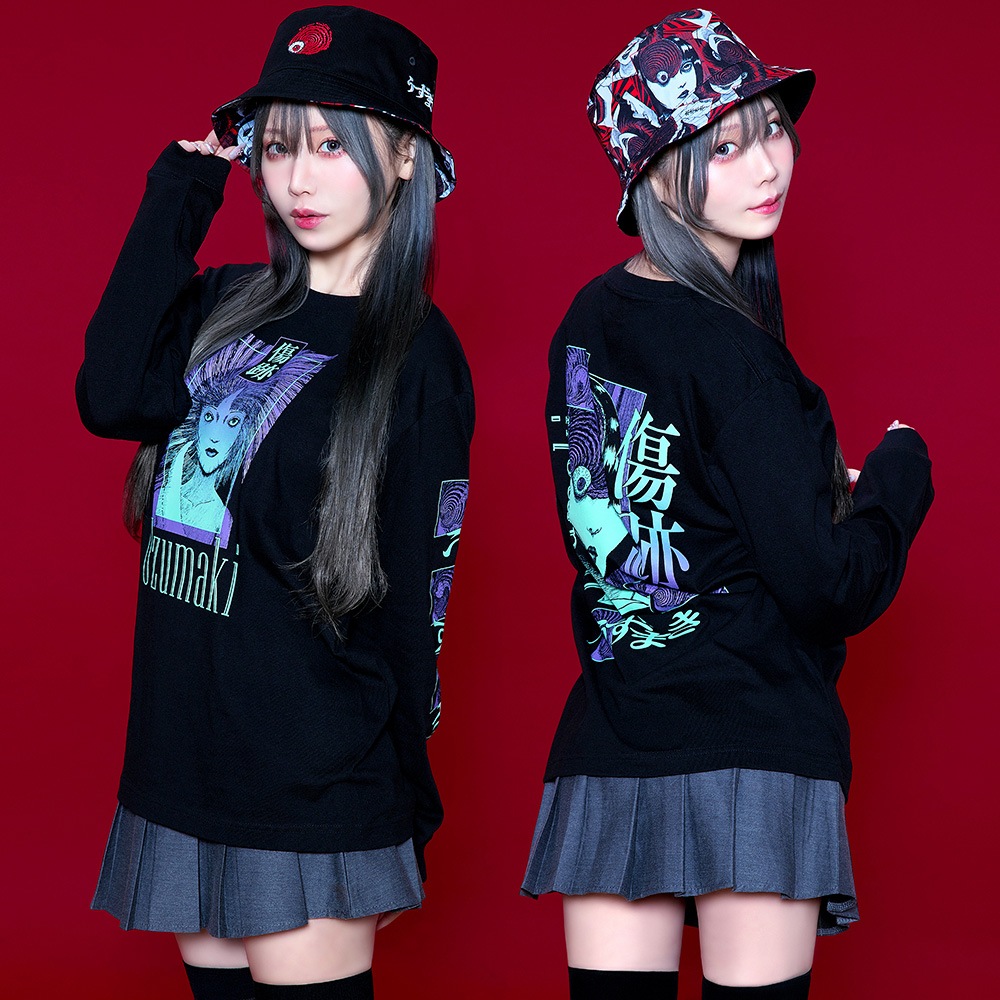 伊藤潤二/うずまきリバーシブルバケットハット｜墓場の画廊ONLINE STORE