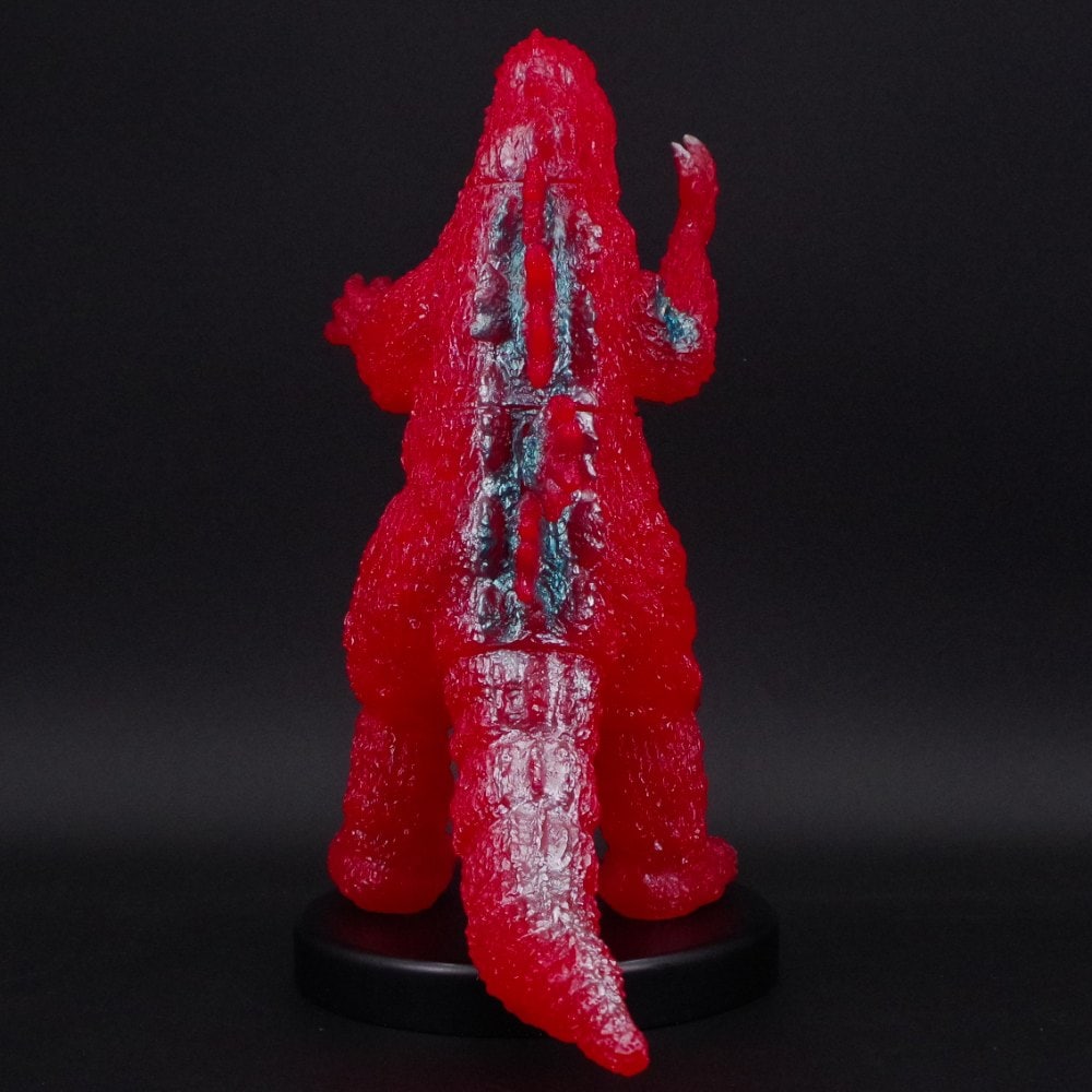 ソフビ/てんつく工芸/ニセゴジラ ソフビキット/クリアーレッド｜墓場の