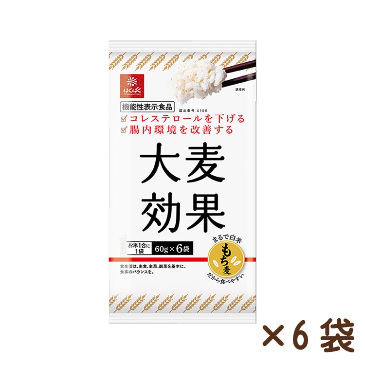 大麦効果 360g（60g×6）×6袋