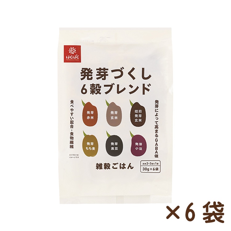 発芽づくし6穀ブレンド　180g(30g×6)×6袋