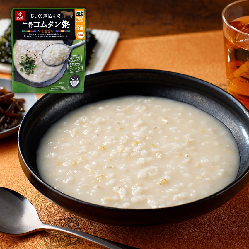 【送料無料】【同梱不可】グルメなお粥食べ比べセット4袋(海鮮チゲ・コムタン・帆立がゆ・鶏だし粥各1袋)