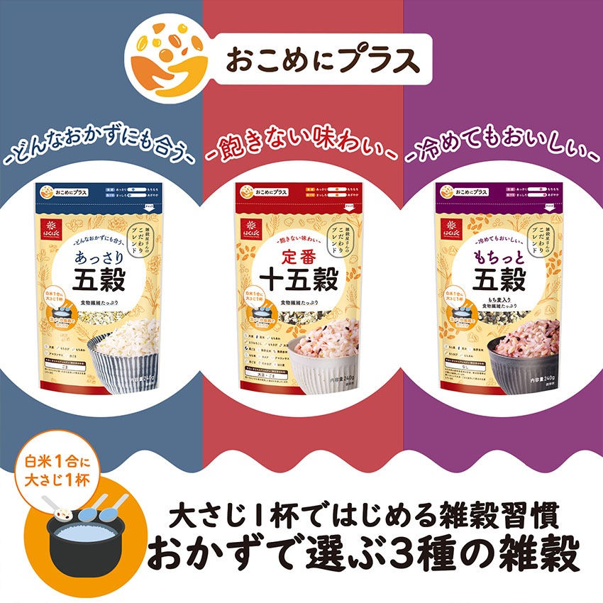 【送料無料】【同梱不可】もちっと五穀 240g×8袋【定期購入】