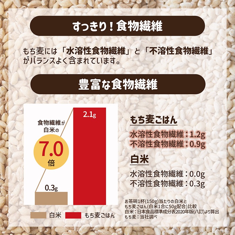 国産もち麦 500ｇ×6袋