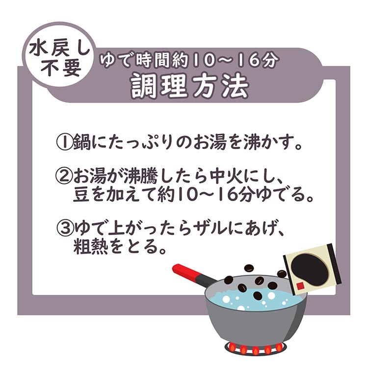 水戻し不要！カンタン！黒豆120g×8袋