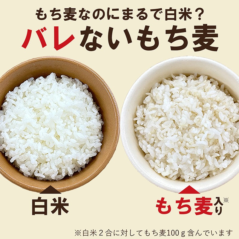 白米好きのためのもち麦 500g×6袋