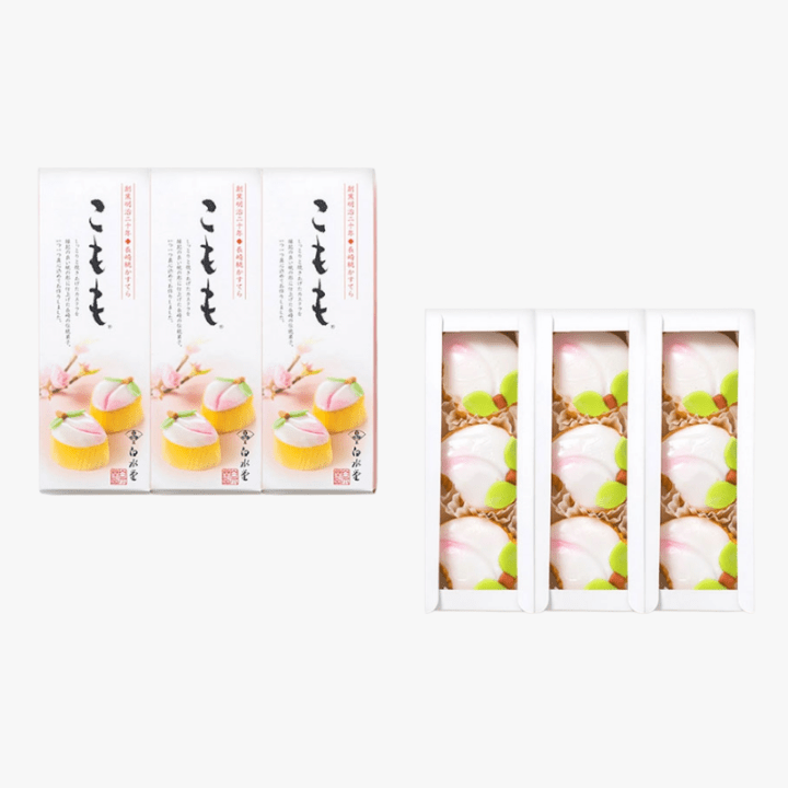 こもも 3本9個入※真空包装 | 桃かすてら,こもも | 白水堂公式