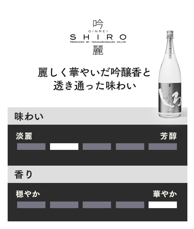 銀しろ（吟麗しろ） 25度 1800ml