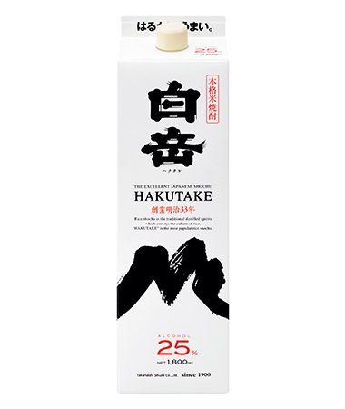 白岳パック 25度 1800ml