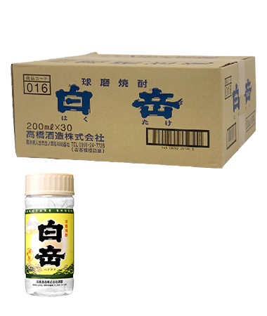 白岳ペット 25度 200ml30本入りケース