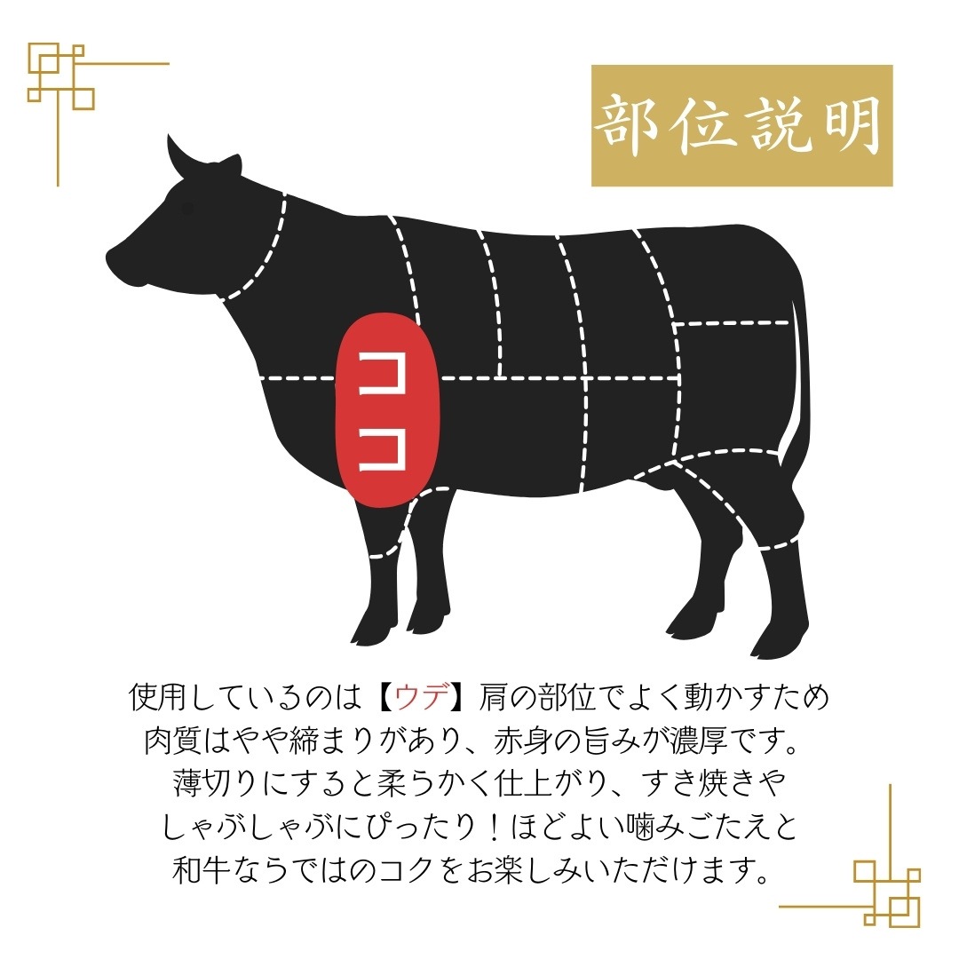 (送料無料) 国産和牛450g お肉ブーケ しゃぶしゃぶ すき焼き ～百合450～