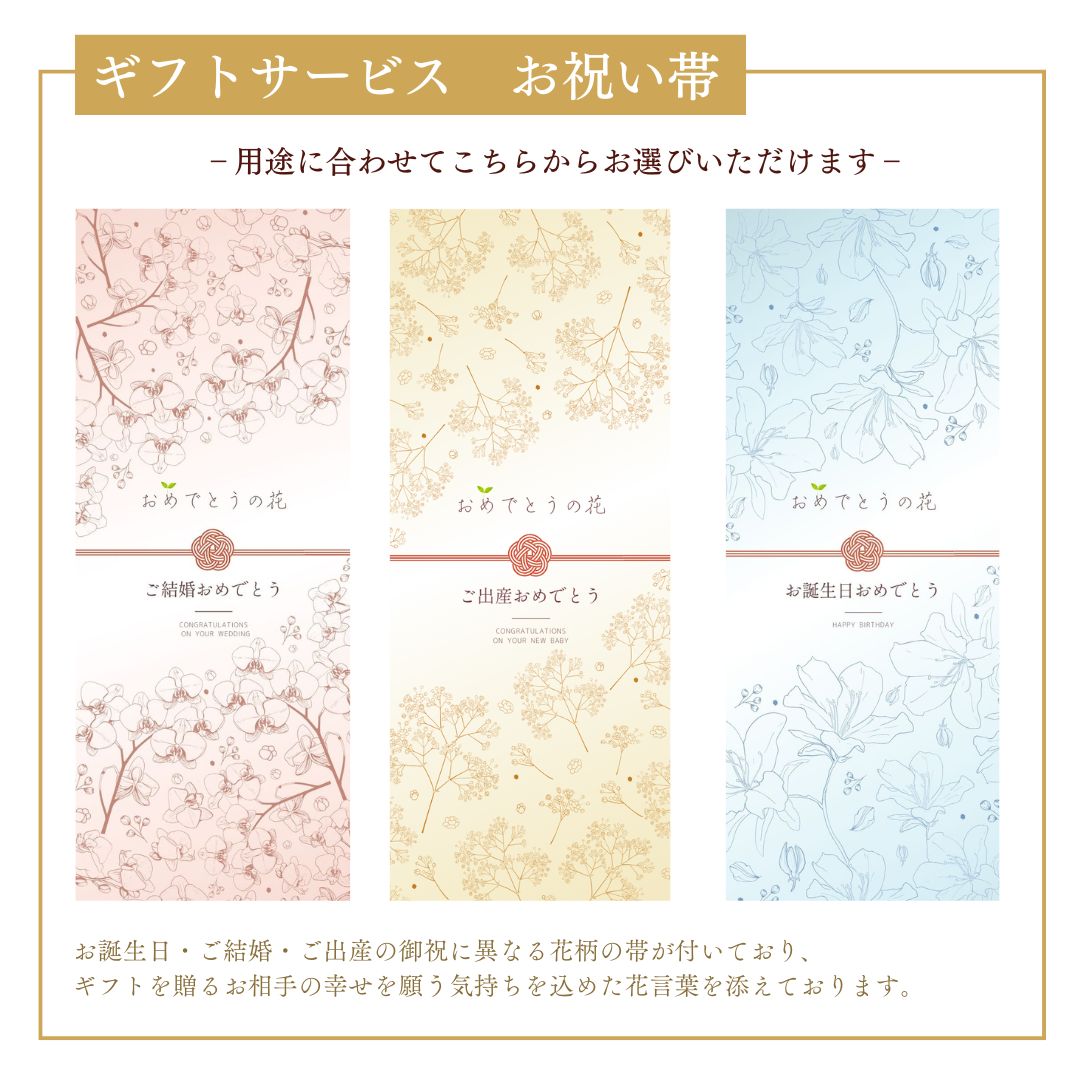 送料無料！【選べるお祝い帯付き】おめでとうの花 『実生(みばえ)』220g 2種のタレ付き