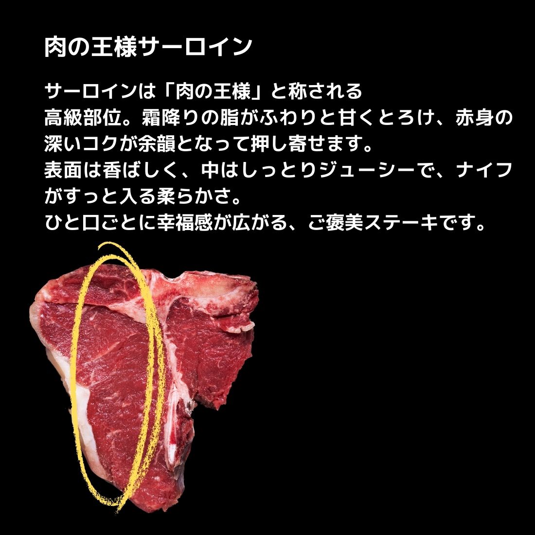送料無料！Tボーンステーキ 400gから500g｜サーロイン＆ヒレを同時に味わう豪快カット（Tボーン）