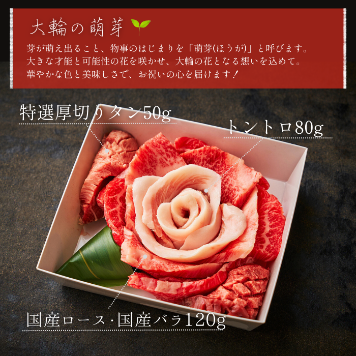 送料無料！【出産祝い】 おめでとうの花 『大輪の萌芽（スープ付き）』250g