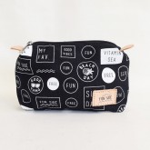 FUNSIDEポーチ キャンバス ヌメ革 化粧ポーチ 小物入れ|ポーチ