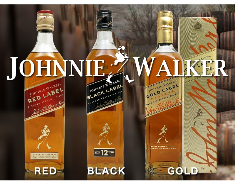 (ウイスキー 3本セット) 正規品 ジョニーウォーカー 赤 黒 ゴールド 40度 700ml ブレンデッドスコッチ (英国) (ギフト包装可)