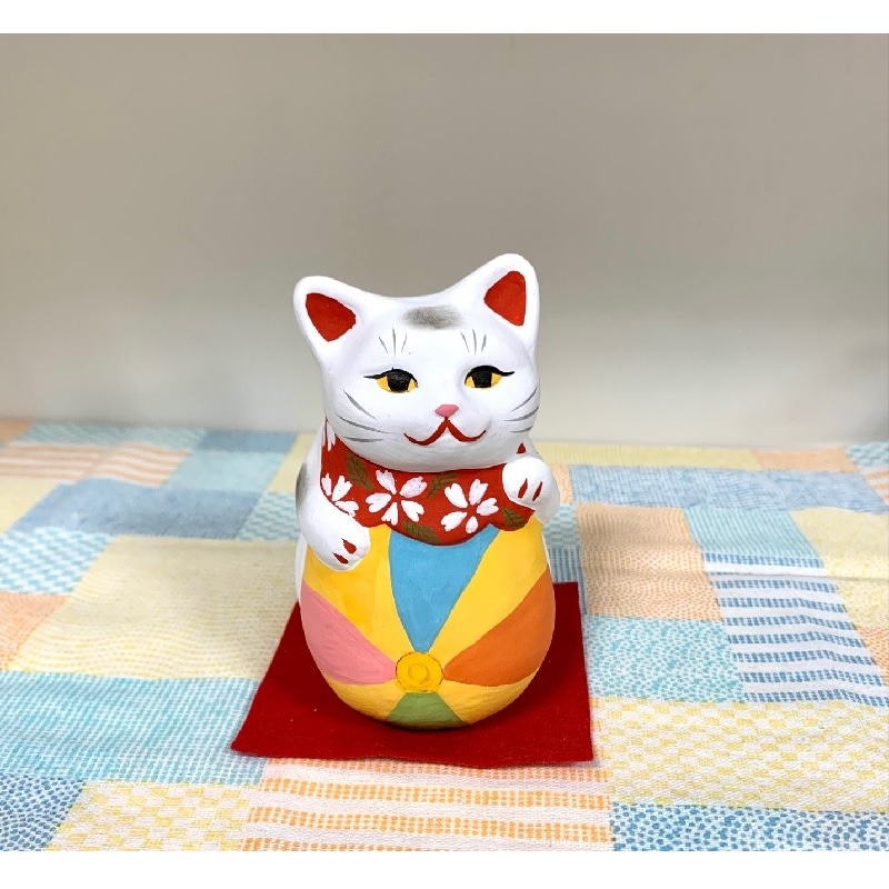 ★お取り寄せ★土人形招き猫・まりちゃん