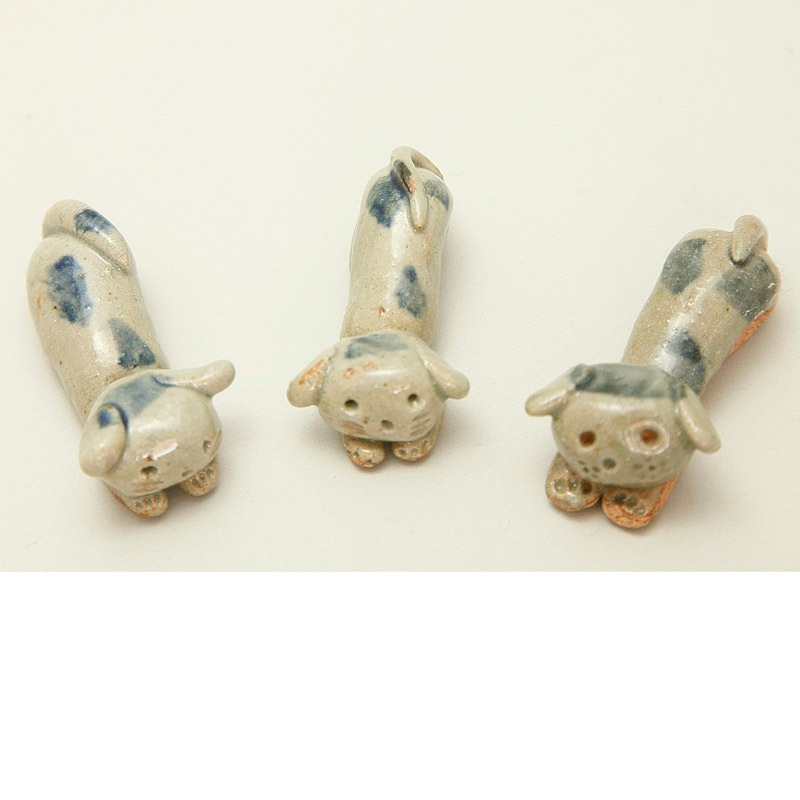 箸置き（いぬ）-石見焼- | 石見焼 | 浜田市観光協会 特産品販売所 はまとく