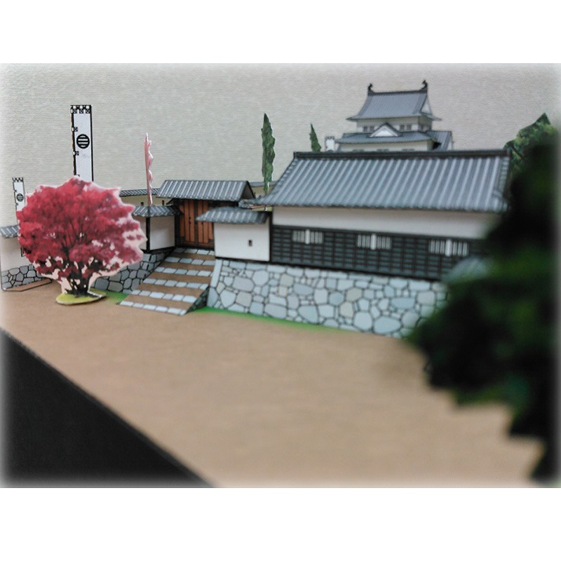 ペーパークラフト　復元 浜田城