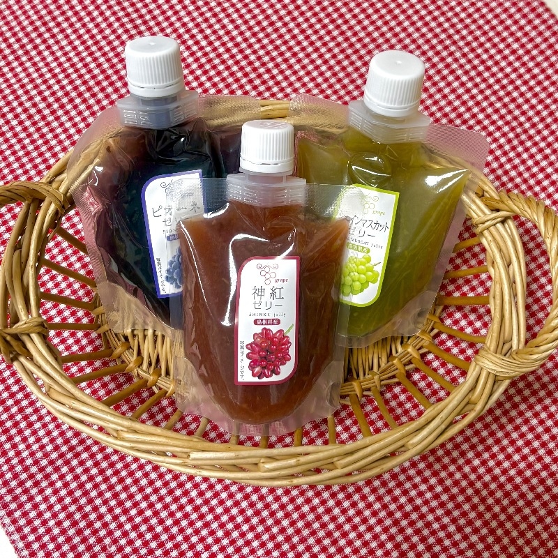 神様が集まる国のぶどう・神紅ゼリー