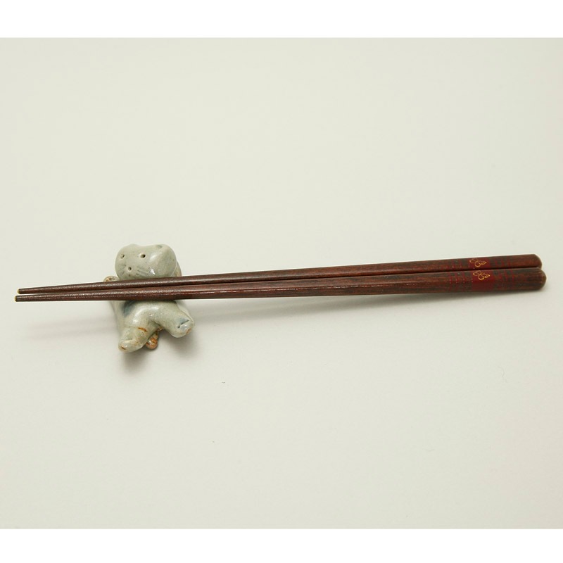 箸置き（ねこ）-石見焼-