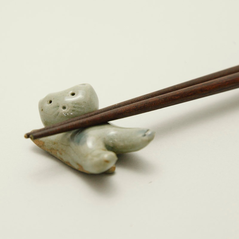 箸置き（ねこ）-石見焼-