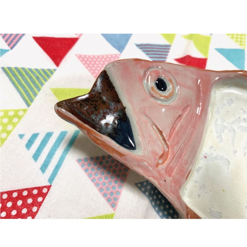 笹島焼 篠島焼 魚謎かけ手塩皿10客