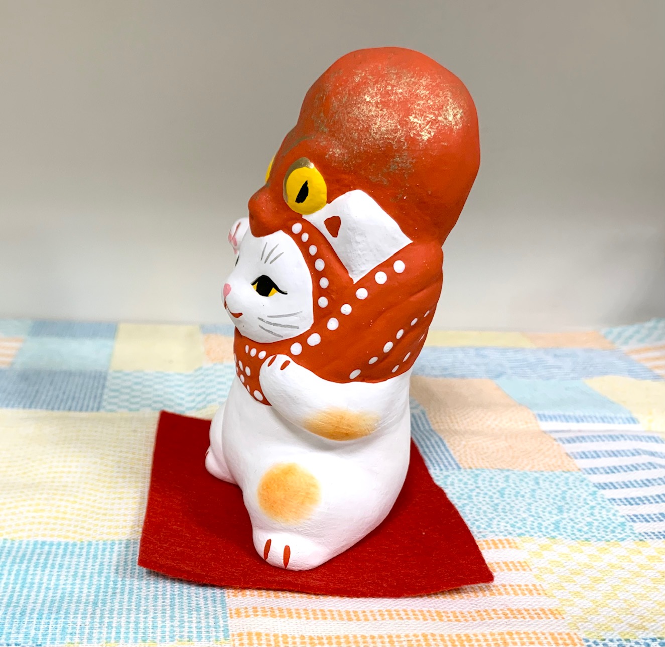 ★お取り寄せ★土人形招き猫・・たこのせくん
