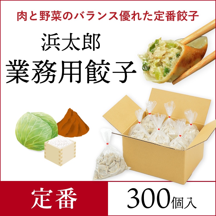 浜太郎 業務用餃子【定番】|300個入