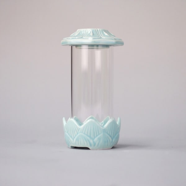 【墓参用仏具】 墓用ローソク立 光明灯（大）