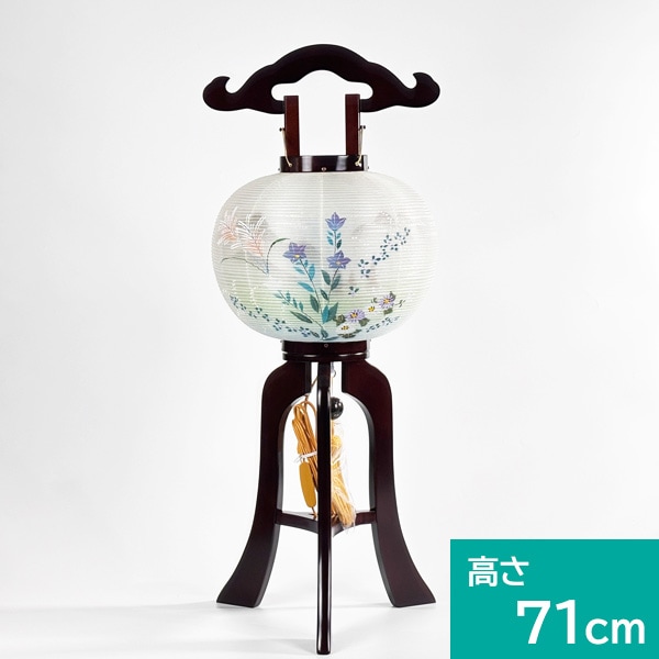 【伝統型提灯】 木製ブラウン色 9号 MG（回転式）高さ71cm