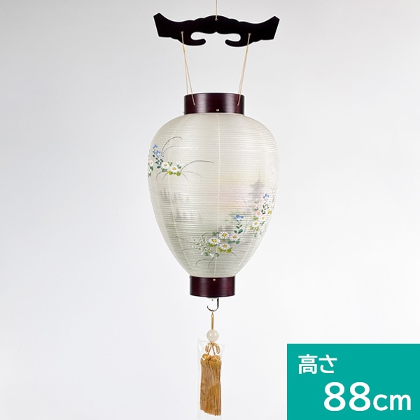 【伝統型提灯】 花の都 吊り型 高さ88cm