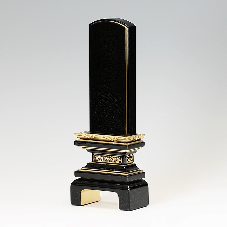 【位牌】 さざれ波 文字彫1名込 4寸