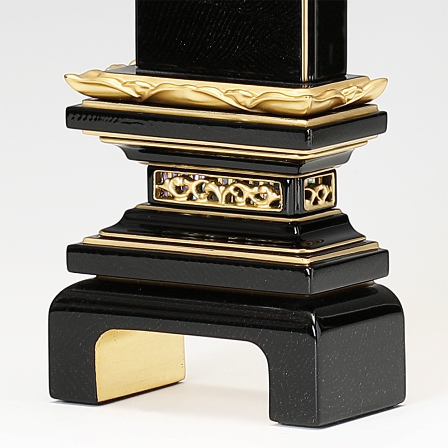 【位牌】 さざれ波 文字彫1名込 4寸