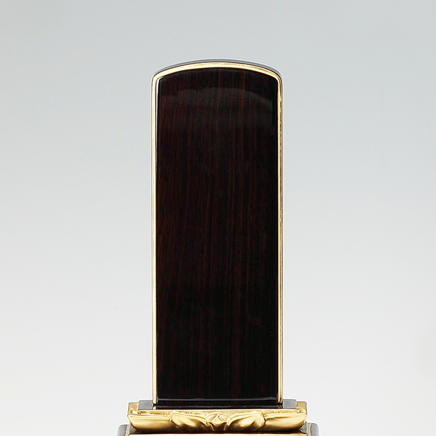 【位牌】 黒檀蓮付上呂門 宙 sora 文字彫1名込 3.5寸