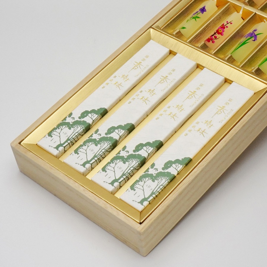 【進物線香】清澄香樹林夕霧二種香