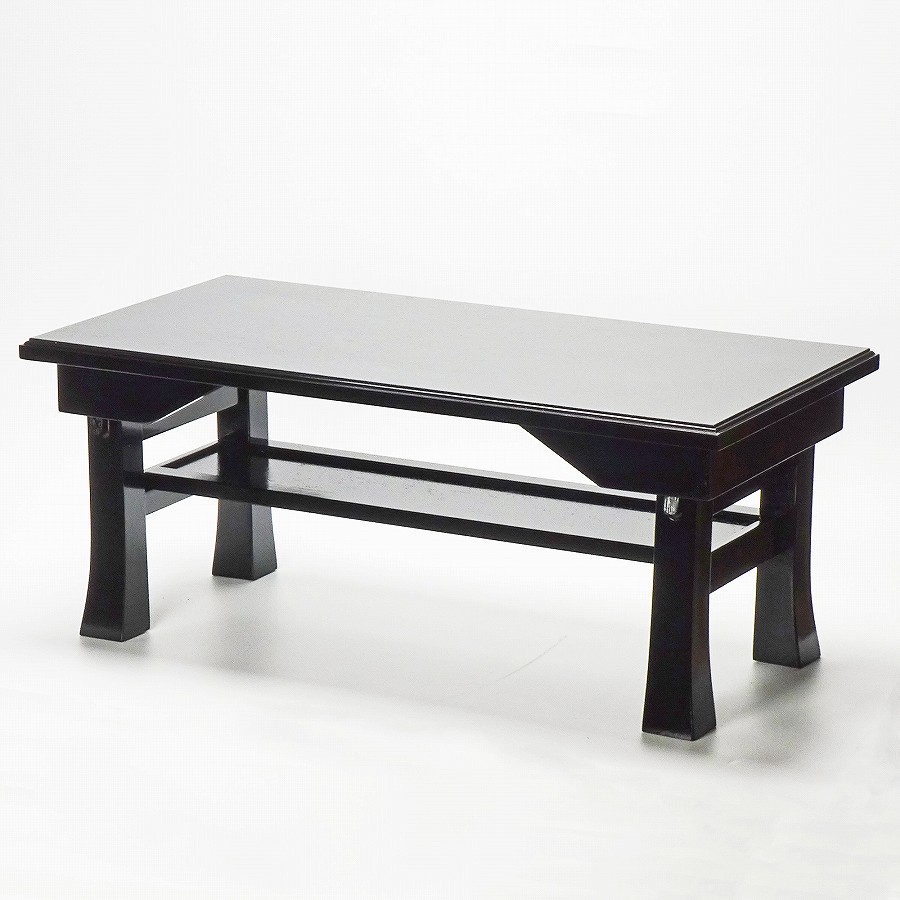 【お供え机】 二月堂机(総黒)棚付 2尺