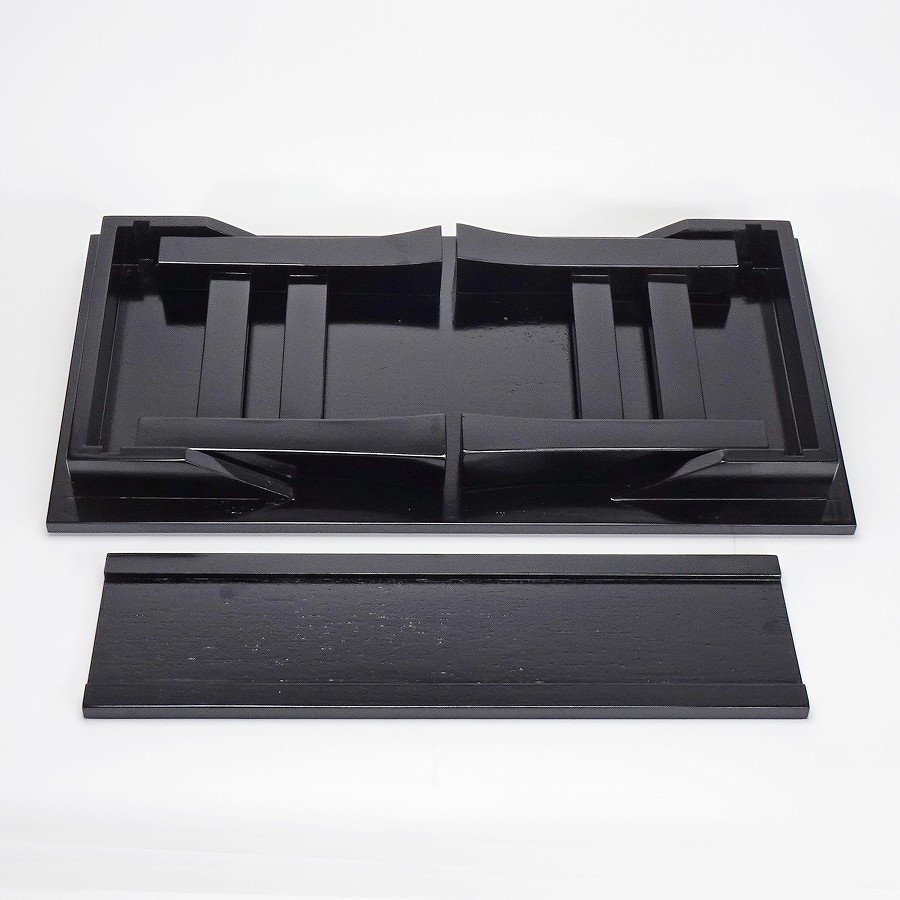 【お供え机】 二月堂机(総黒)棚付 2尺