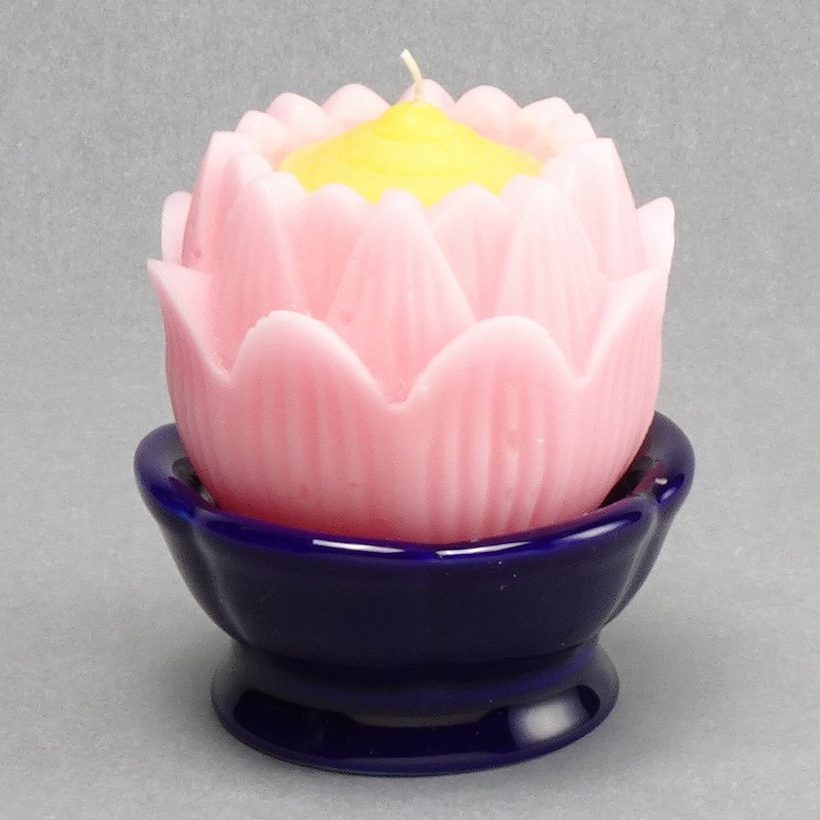 【ローソク】 ブロンマ ピンク 台付1入