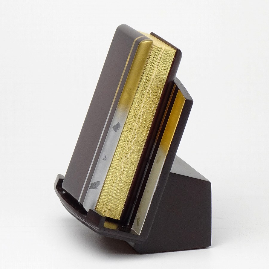 【過去帳台】 (背短) 黒檀 河邦 (3~3.5寸)