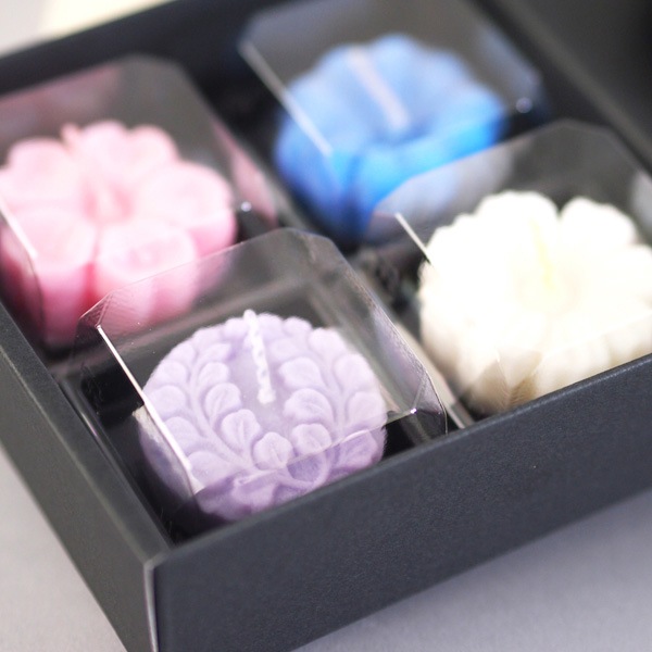 【進物ローソク】 あかりの花めぐり 6ヶセット