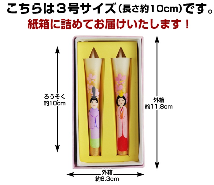 【絵ローソク】 節句 3号