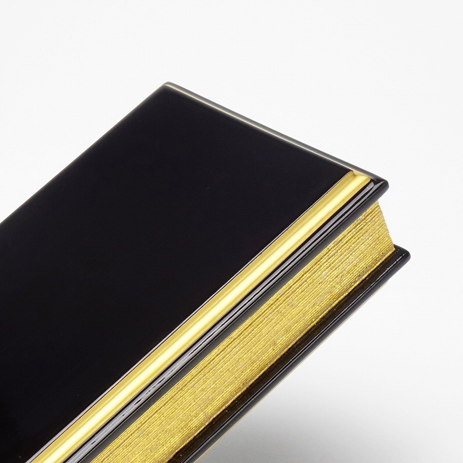 過去帳】オリジナル黒塗上蒔絵更紗 4寸 | 過去帳・過去帳台,過去帳