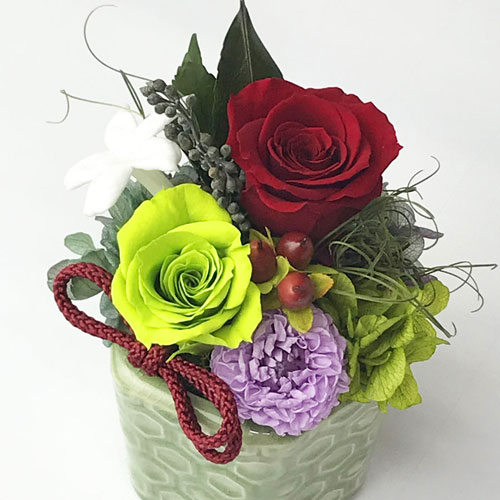 お供え用プリザーブド仏花 レッド Southwestne Com