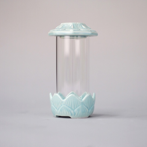 【墓参用仏具】 墓用ローソク立 光明灯（大）