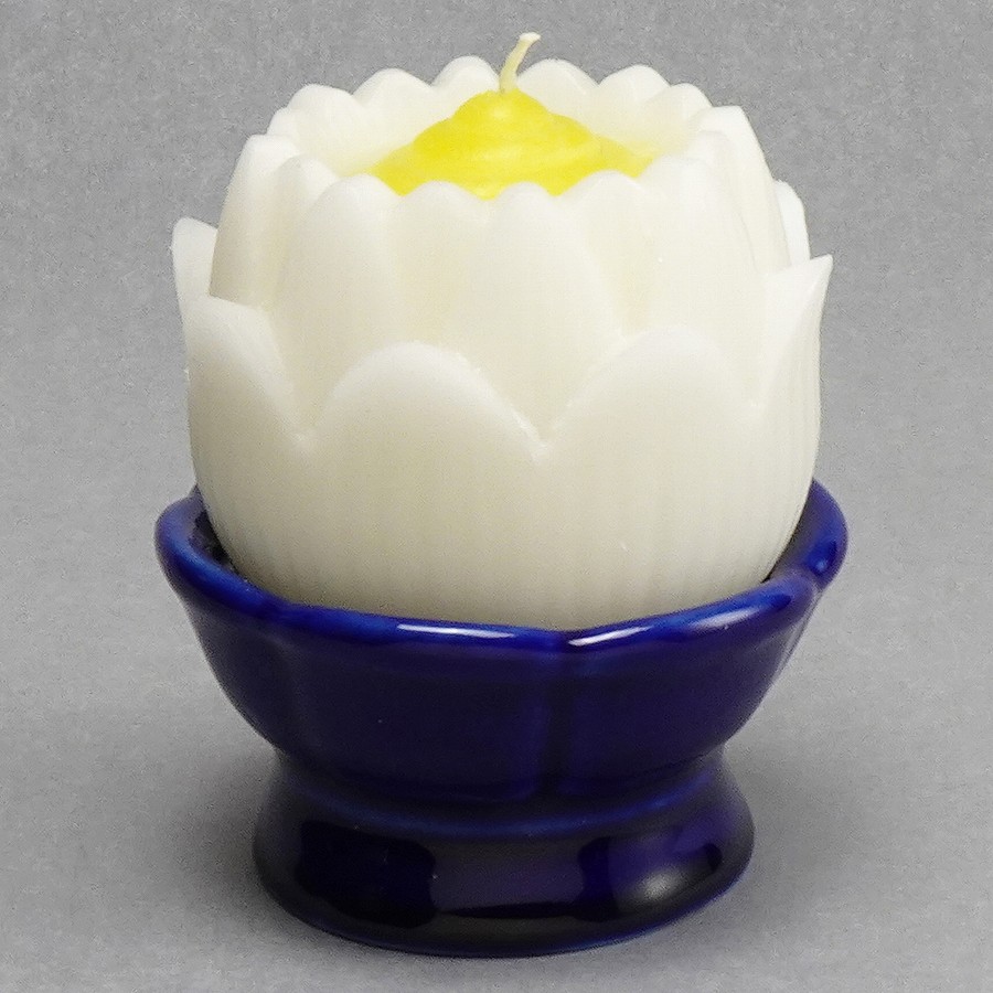 【ローソク】 ブロンマ 白 台付1入