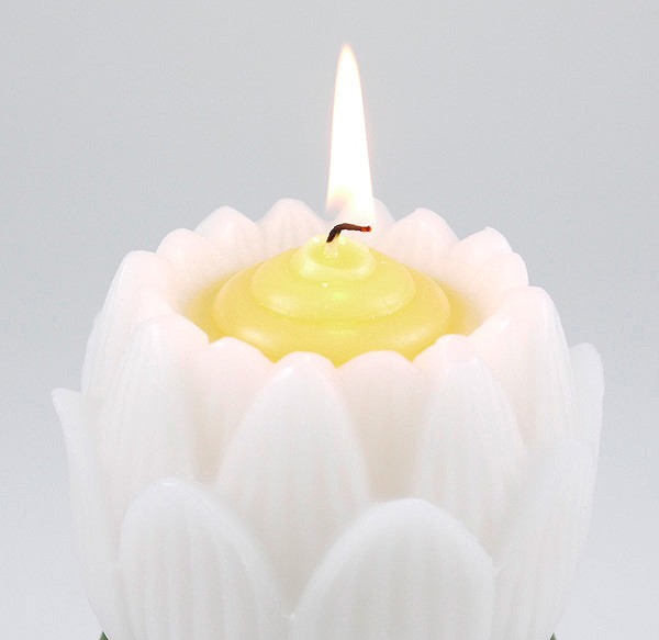 【ローソク】 ブロンマ 白 台付1入