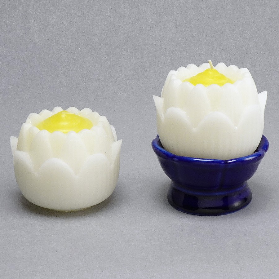 【ローソク】 ブロンマ 白 台付1入